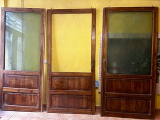 Conjunto 3 Puertas Correderas Rústicas Pino