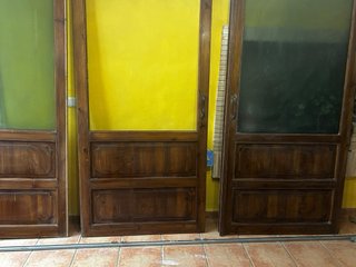 Conjunto 3 Puertas Correderas Rústicas Pino