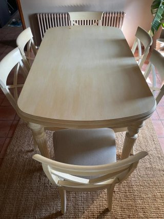 6 Sillas Comedor Tapizadas Madera