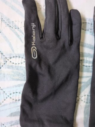 Guantes Running Kalenji Talla M Negros