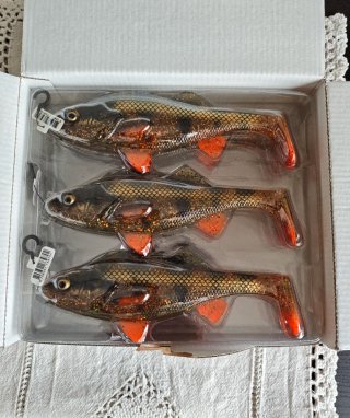 Vinilo Pesca 4D Perch Shad 20cm (3 uds)