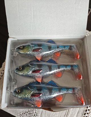 Vinilo Pesca 4D Perch Shad 20cm (3 uds)