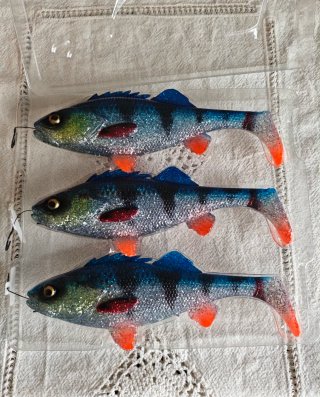 Vinilo Pesca 4D Perch Shad 20cm (3 uds)