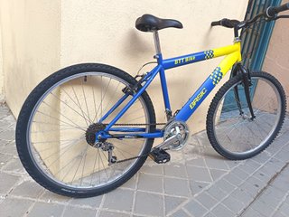 Bicicleta BTT Basic Azul y Amarilla