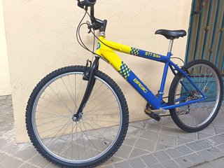 Bicicleta BTT Basic Azul y Amarilla