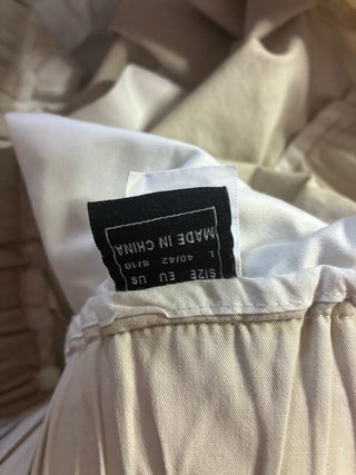 Pantalones cargo beige