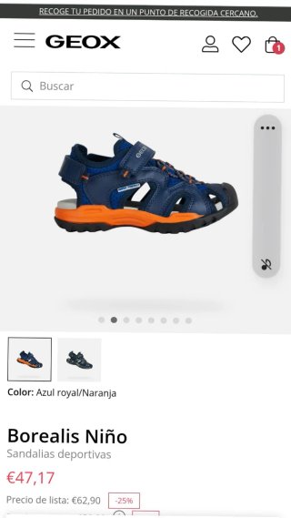 Sandalias Geox Borealis Talla 34