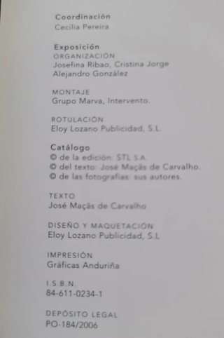 Libro Purificación García Concurso fotog. 2006