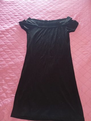 Vestido peto vaquero negro talla M
