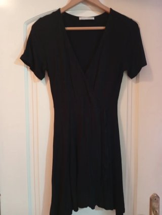 Vestido peto vaquero negro talla M