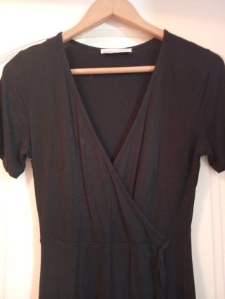 Vestido peto vaquero negro talla M
