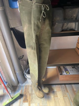 Pantalón de pesca impermeable verde n 41