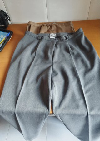 Pantalones Talla 50 Marrón y 52Gris