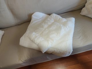 Edredón y almohada para cuna