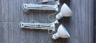 4 Lámparas Flexo Blancas IKEA Tertial