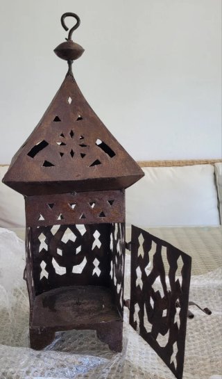 Lámpara de forja artesanal