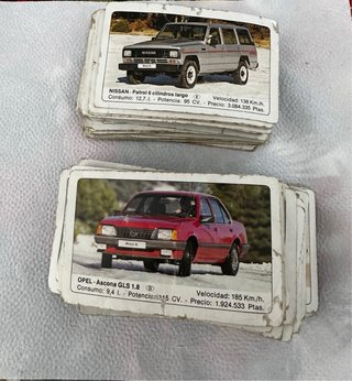 Cartas coches clásicos unas 20