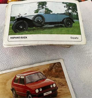 Cartas coches clásicos unas 20