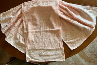 Set Asciugamani Rosa, Azzurro, Arancio