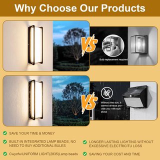 nuevo Aplique LED Exterior Negro 24W