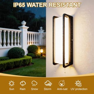 nuevo Aplique LED Exterior Negro 24W