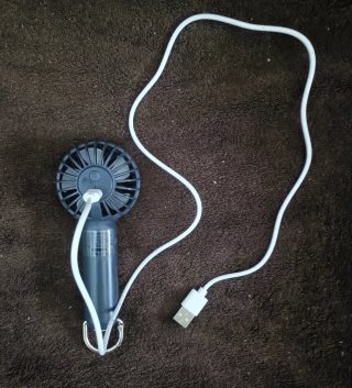 Mini ventilatore portatile ricaricabile blu