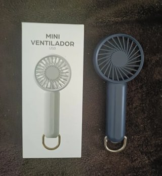 Mini ventilatore portatile ricaricabile blu