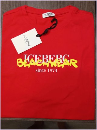 Camiseta Iceberg Beachwear roja XXL Nueva