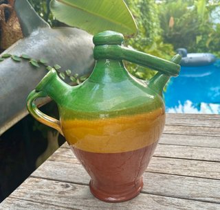 3 Botijos/Porrones Cerámica Barro