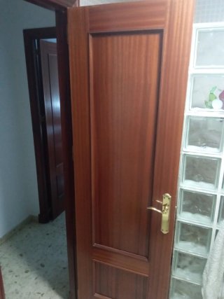 Dos Puertas Madera Maciza Baño 62x203cm