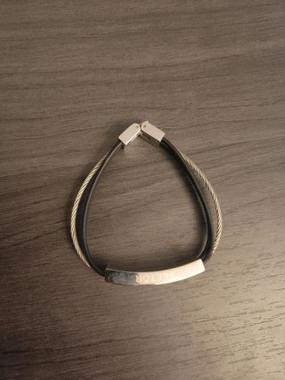 Bracciale Uomo Sector Acciaio e Caucciù