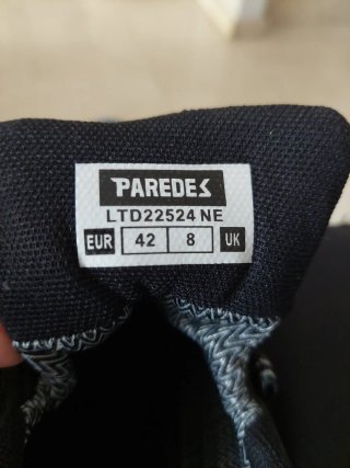 Zapatillas Trekking Paredes Talla 42 Negras/Gris