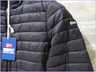 Chaqueta acolchada negra Norway Nautical School -