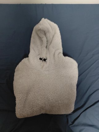 Sudadera H&M gris con capucha