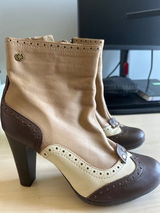 Botines Cuplé Piel Talla 39