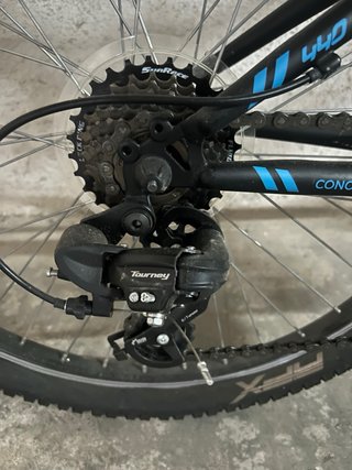 Bicicleta Montaña 24” CONOR Negra y Azul