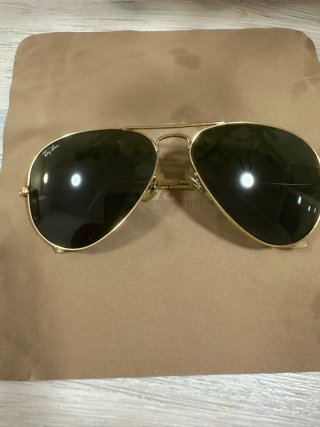Gafas de sol Ray-Ban Aviator Doradas Negras