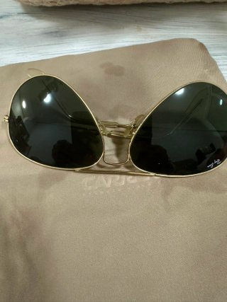Gafas de sol Ray-Ban Aviator Doradas Negras