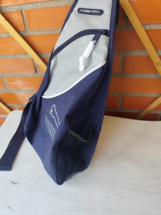 Bandolera Puma Azul y Gris