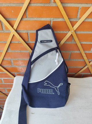 Bandolera Puma Azul y Gris