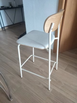 Taburete alto Sklum madera y metal