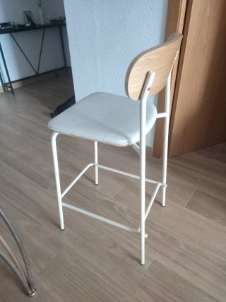 Taburete alto Sklum madera y metal