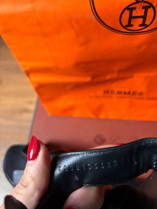 Mules Hermes Negras