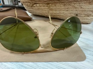 Gafas de sol Ray-Ban Aviator Doradas Verdes