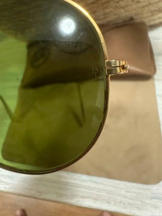 Gafas de sol Ray-Ban Aviator Doradas Verdes