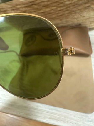 Gafas de sol Ray-Ban Aviator Doradas Verdes
