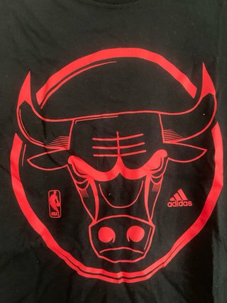 Camiseta Adidas Chicago Bulls Negra Mujer