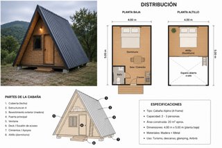 Cabaña Alpina Prefabricada (A-frame)
