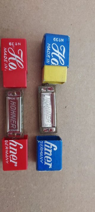 2 Armoniche Hohner N°39 Fatte in Germania