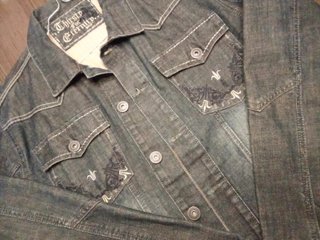 Chaqueta vaquera Thirst for Eternity, talla XL, en